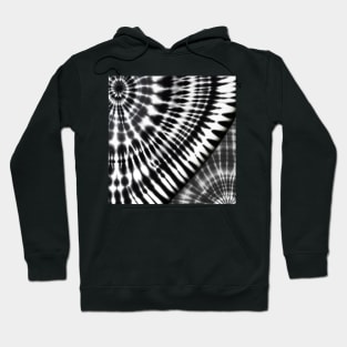 AI tie dye, black and white Hoodie